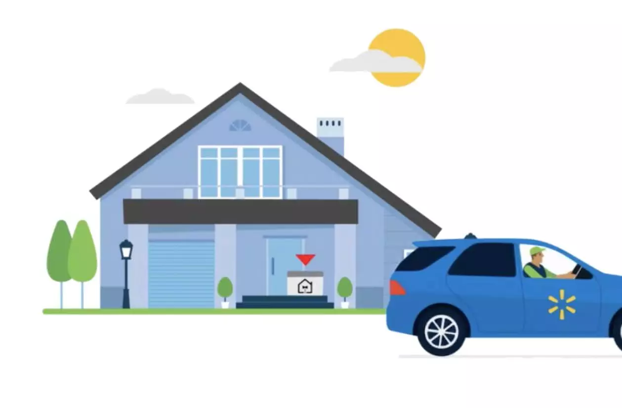 iot delivery box illustration